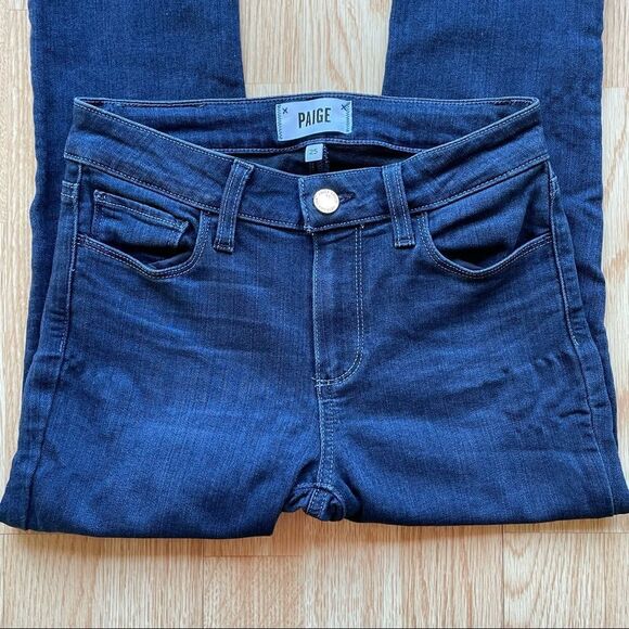Paige Dark Blue 8.5” Rise Verdugo Ankle Skinny Jeans - Size: 25 - Picture 6 of 9